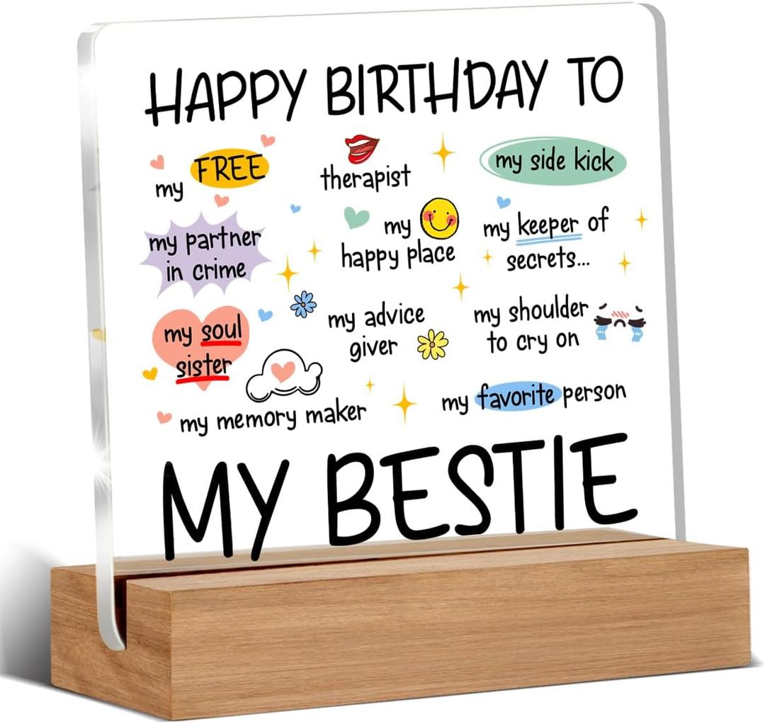 Funny Birthday Gifts for Women Bestie Sister Her, Friendship