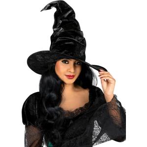 Morph Ruched Black Witch Hats For Women, Witch Accessories For Womens Hat, Halloween Costumes For Women Adult