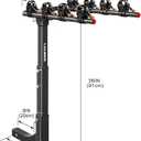 IKURAM R 4 Bike Rack Bicycle Carrier Racks Hitch Mount Double Foldable Rack for Cars, Trucks, SUV's and minivans with a 2" Hitch Receiver