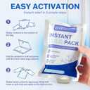 100 Pack - Instant Cold Packs - Instant Ice Packs for Injuries | Disposable Cold Compress Ice Pack for Pain Relief, Swelling, Inflammation, Sprains, Toothache - Cold Pack for Athletes