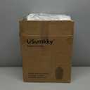 24 inch Vintage Ceramic Table Lamp - Single Farmhouse Rustic Bedside Lamp with Natural Textured Finish, Nightstand Lamps for Living Room, Bedroom, End Table Beige