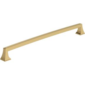 Amerock BP53537CZ | Champagne Bronze Cabinet Pull | 12-5/8 in (320 mm) Center-to-Center Cabinet Handle | Mulholland | Drawer Pull | Kitchen Cabinet Handle | Furniture Hardware