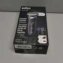 Braun Electric Shaver for Men, Series 7 7127cs, Wet & Dry Shave, Turbo & Gentle Shaving Modes, Waterproof Foil Shaver, Engineered in Germany, with Beard Trimmer, Charging Stand, Space Grey