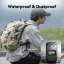 AEZ 1080P Body Camera, Waterproof Wearable POV Camera with WiFi APP Control, 480-Min Battery, Portable Body Cam with Back Clip & Base for Vlogging Travel Outdoor Sports Security Work (No SD Card)