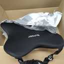 QUTOOL Lumbar Support Pillow for Car, Truck Accessories Travel Essentials, Memory Foam Back Cushion for Driving Seat, Back Pain Relief,Washable Cover, Lower Back Support Fits Most Cars(Black)