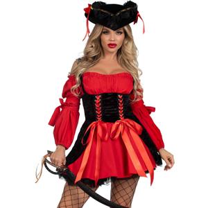 Leg Avenue Women's Vixen Pirate Wench Costume (Medium)