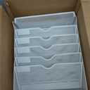 Lavatino 6-Tier Hanging File Organizer, Wall Mount File Holder for Mails Folders Papers Magazine Organization, Vertical Document Organizer for Office Home - (White)