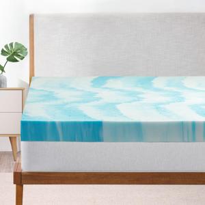 JJDANFILL 3 Inch Gel Swirl Memory Foam Mattress Topper for Pressure Relieving Cooling Gel InfusedCertiPUR-US Certified - King