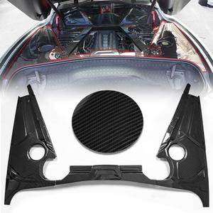 Rear Engine Compartment Trims,Surrounded Engine Accent Cover fit for Chevrolet Chevy Corvette C8 Stingray Coupe 2020-2026,for Z06 E-ray 2023-2026,Engine Bay Side Panels,Carbon Fiber Look