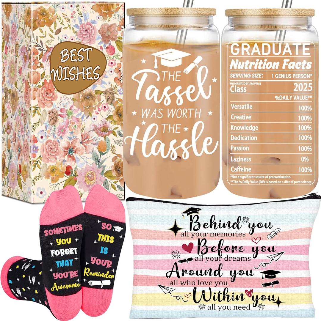 Graduation Gifts for Her, College Graduation Gifts for Women, High School Grad Gift for Her, Phd gift, Class of 2025 Graduate Gift(The Tassel Was Worth)