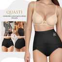Women's High Waisted Underwear, Tummy Control high cut Panties Full Coverage Postpartum Briefs underwear 4 pack (XL)