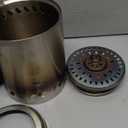 HGD Tabletop Fire Pit, Smokeless Firepit Outdoor, Mini Fire Pit for with Carry Bag for Camping Backyard Patio Garden Picnic, Silver