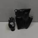 2 Pcs Resin Jewelry Mannequin Display Set Including Boutique Bust Holder and Hand Ring Holder Necklace Stand Display Earring Holder Organizer for Bracelets Pendant Shows Selling (Black)