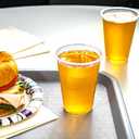 Amazon Basics Small Disposable Clear Plastic Cups, 9oz, 100 Count