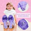 4-Pack Premium Princess Shoes Set - 1.75" Heel Slip On Princess Dress Up Shoes for Little Girls, Durable Pairs of Slip-On Sandal Heels for Kids - Fits Toddler Size 7-10 Multi