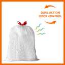 Amazon Basics Ultra-Force Tall Kitchen Drawstring Trash Bags, Classic Clean Scented, 13 Gallon, 80 Count with Odor Control