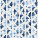 Blue and White Triangle Geometric Stripe Wallpaper 17.71"x118.1" Peel and Stick Wall Paper Waterproof Vinyl Matte Contact Paper for Cabinets Drawers Bookshelves