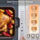 STAGI Food Warming Mat for Buffets, Dual-Zone Electric Warming Tray with 4 Temperature Settings & Timer, Large Roll-Up Silicone Hot Plate, Child Lock & Auto Shut-Off, Portable Warmer for Parties
