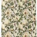 Magnolia Floral Blanket Vintage Botanical Style Throw Blankets with Flower and Leaf Lightweight Flannel Throws for Camping Couch Chair Office Bed Home Decor Gifts for Adults,80x60inch
