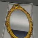 Sooyee Decorative Tray - Gold Mirror Tray for Bathroom Vanity, Dessert & Coffee Table, Home Decor with Handle
