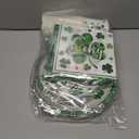 144Pcs St. Patricks Day Plates and Napkins Green Plaid Lucky Shamrock Disposable Paper Tableware Set for Irish Birthday St Patricks Day Decorations Serve 24 Guests