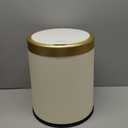 2Pack Automatic Bathroom Trash Can, Touchless Motion Sensor Garbage Can with Lid, Smart Dog Proof Trash Bin, Plastic Wastebasket for Bedroom, Office, Living Room, 2.8 Gallon+3.7 Gallon (Cream White)