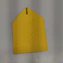 HOMOTEK 2 Pack Tissue Box Cover, Square PU Leather Tissue Holder, Decorative Facial Tissue Cube Paper Organizer Dispenser for Bathroom, Night Stands, Desk, Car 5X5X5'' - Woven Waffle, Mango Yellow