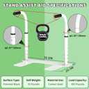 Heavy Duty Couch Stand Assist, Height & Width Adjustable Standing aid & Support Device, Chair/Sofa Stand Assist for Elderly Mobility & Daily Living Sit to Stand(400LBs Loading, White)