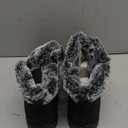 SHIBEVER Women Winter Snow Boots: Black Waterproof Walking Booties Non Slip Fur Lined Warm Outdoor Ankle Short Boot (9)