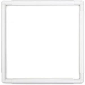 Square Embroidery Hoop 17 inch Cross Stitch Frame Large Embroidery Hoop Plastic Embroidery Frame Clip Quilting Frames for Hand Quilting, Cross Stitching , Needlepoint, Silk-Painting, Sewing