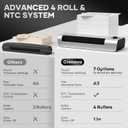 13 Inch 4-Roll Laminating Machine for 3-10mil Thickness + 10 Laminating Sheets, Crenova A3 Laminator Machine, Hot & Cold Use, Fast 60s Warm-Up, Jam-Free for Office, School & Business, Sliver