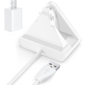 Charging Stand Dock Compatible with Ray-Ban Meta Smart Glasses - Glasses Charger for Wayfarer, Headliner, Skyler, Oakley Meta HSTN, Portable Smart Glasses Charger Dock with Adapter (White)