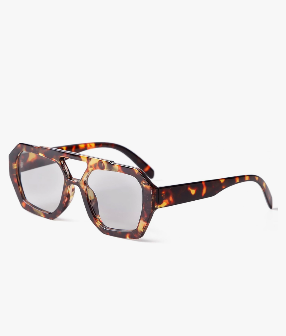 ADE WU Trendy Aviator Sunglasses for Women Men Retro Vintage Oversized 70s Thick Pilot Style Sun Glasses