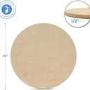 Wood Circles 20 inch 1/2 inch Thick, Unfinished Birch Plaques, Pack of 1 20 inch Wooden Circle for Crafts and Blank Sign Rounds, by Woodpeckers