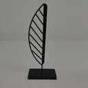 Bambeco 14In Wooden Metal Leaf
