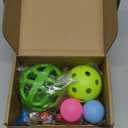 Turtle Feeder Ball, 7 Pcs Tortoise Treat Ball with Skateboard Ball Enrichment Toys Hay Fruit Vegetable Feeder Hanging Feeding Grass Holder Foraging Toy for Small Animals Pets