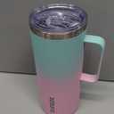 BJPKPK Insulated Coffee Mug with 2 Lids, 32oz Stainless Steel Insulated Tumbler with Handle, Double Wall Vacuum Coffee Cups, BPA Free Travel Mug for Coffee, Tea and Drinks, Marshmallow