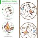Set of 2 Butterfly Metal Garden Trellis for Climbing Plants, Decorative Vegetables Flowers Vine Trellis for Outdoor Patio 55'' H x 12.4'' W