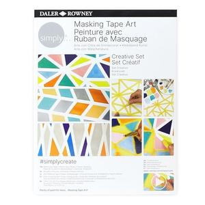 Daler Rowney Simply Creative Masking Tape Watercolor Art Set - DIY, Fun Activity, Make Your Own Art Kit - Ideal Gift Set for Artists, Beginners, and Hobbyists
