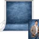 UrcTepics 8x10ft Dark Blue Senior Portrait Backdrop Professional Abstract Textured Photography Backdrop for Studio and Headshot
