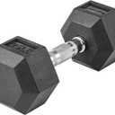 Lifeline Hex Dumbbells – Premium Quality, Low Odor, and Ergonomic Knurled Handle, 25 lb