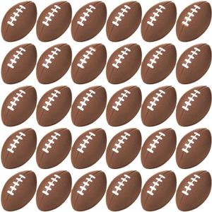 96 Pcs Mini Football Sports Stress Ball Bulk Mini Foam Sports Ball Kids Adults Football Sports Party Favor Ball Small Relaxable Balls for School Carnival Reward Party Bag Gift Fillers