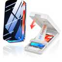 for iPhone-17-Pro-Max Privacy Screen Protector: 3D Thermal Bending Space Aluminum Glass, 25 Anti-Peep, Patented 3s Bubble-Free Install, 12FT Military Shatterproof, Fingerprint-Proof 2-Pack