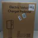 EV Charger Outdoor Enclosure, Charger Station Box for Tesla Wall Charger, Cable Cord Holder Lock Box, Heavy Duty Outdoor Charging Case, White