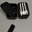 Double Premium Bento Box Adult, 67 fl oz BPA-Free - Black Stackable Lunch Box with Leak-Proof Lids & Dividers, Perfect for Meal Prep, Lunches & Portion Control