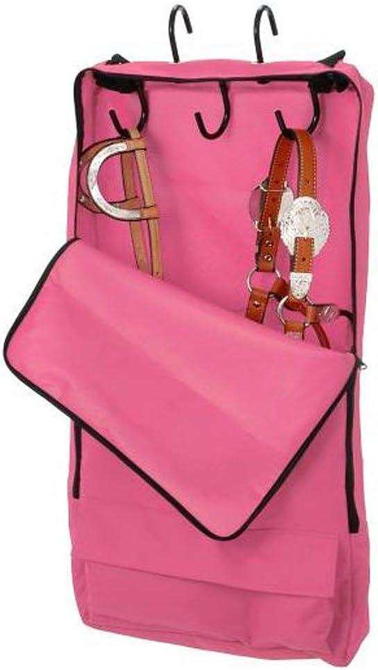 Tough 1 Bridle/Halter with 3 Prong Tack Rack (Pink)