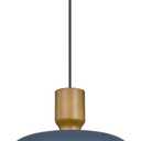 Darkaway Pendant Light Fixtures Ceiling Hanging with Hammered Metal Shade, Modern Pendant Light for Kitchen Island Lighting Hanging Lamp Adjustable Height, Medium (Medium,1 Pack, Blue)