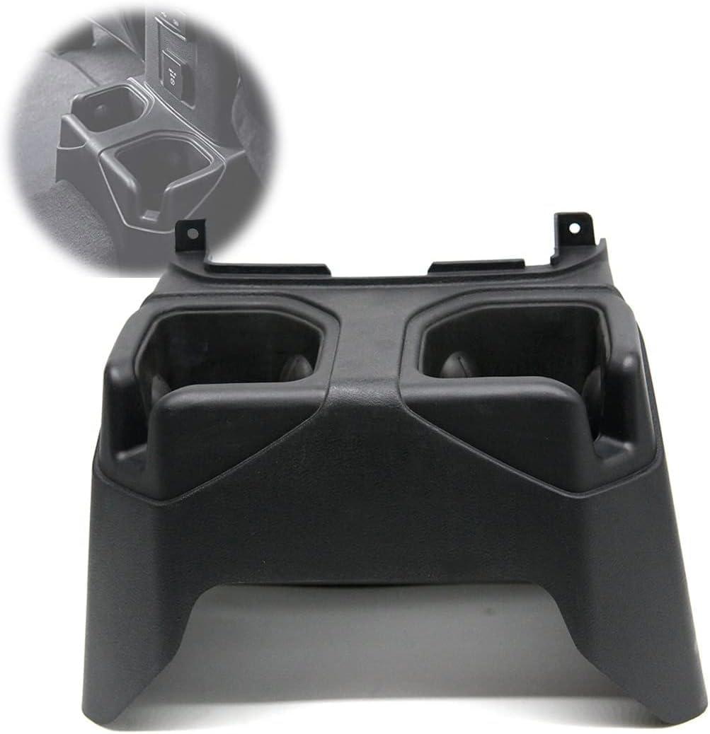 Rear Cups Holder, Floor Console Mounted for dual drinks - for Jeep Wrangler JL/JLU / 4XE / JT-Gladiator 2018-2024 (fits 4 Doors & 2 Doors)