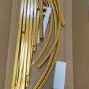 Fomcet Metal Arch Backdrop Stand Set of 2 Gold Wedding Arch Stand 7.2FT & 6FT Arched Backdrop Frame for Birthday Party Baby Shower Graduation Ceremony Decoration