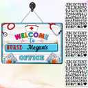 Welcome to the Nurse’s Office Sign – 12"x8" Hanging Wooden Plaque for School or Clinic – Rustic Nurse Wall Decor, Personalized Door Sign for Health Room, Pediatric or Medical Office